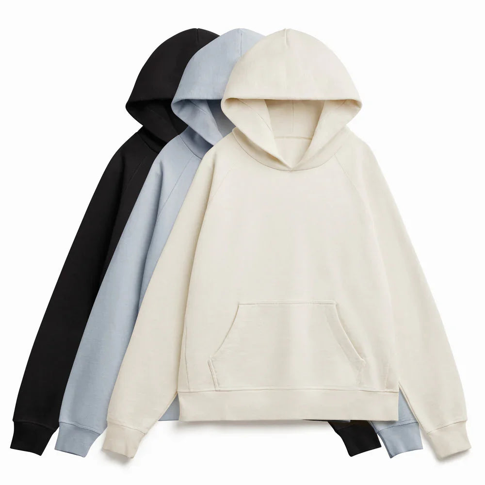 Organic Cotton French Terry Hoodie 3 Pack $195 Heavyweight 15oz
