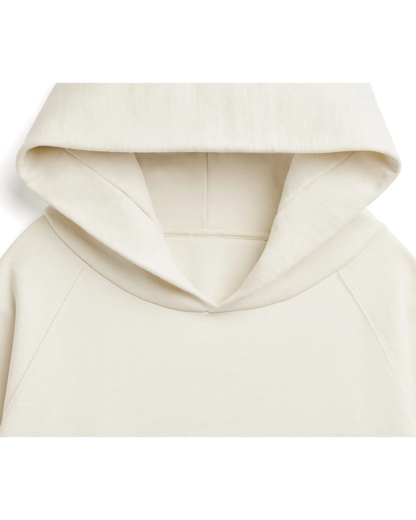 Organic Cotton French Terry Hoodie Heavyweight 15oz Natural