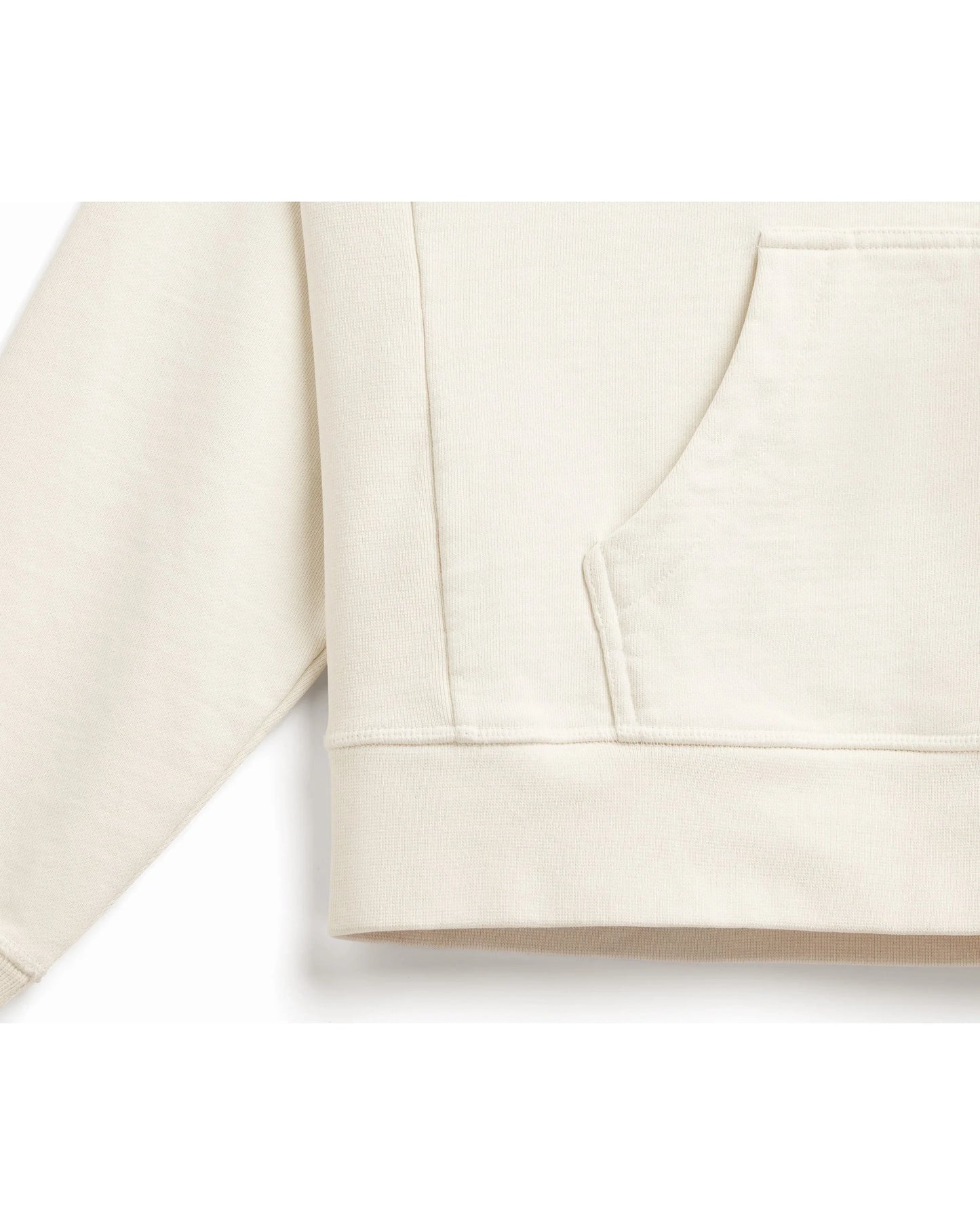 Organic Cotton French Terry Hoodie Heavyweight 15oz Natural