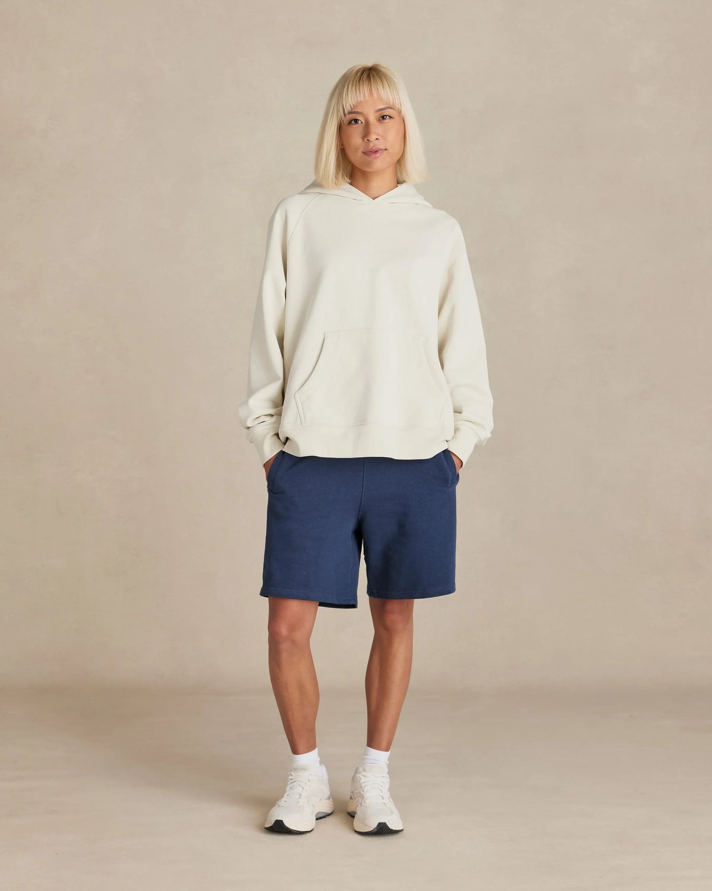 Organic Cotton French Terry Hoodie Heavyweight 15oz Natural