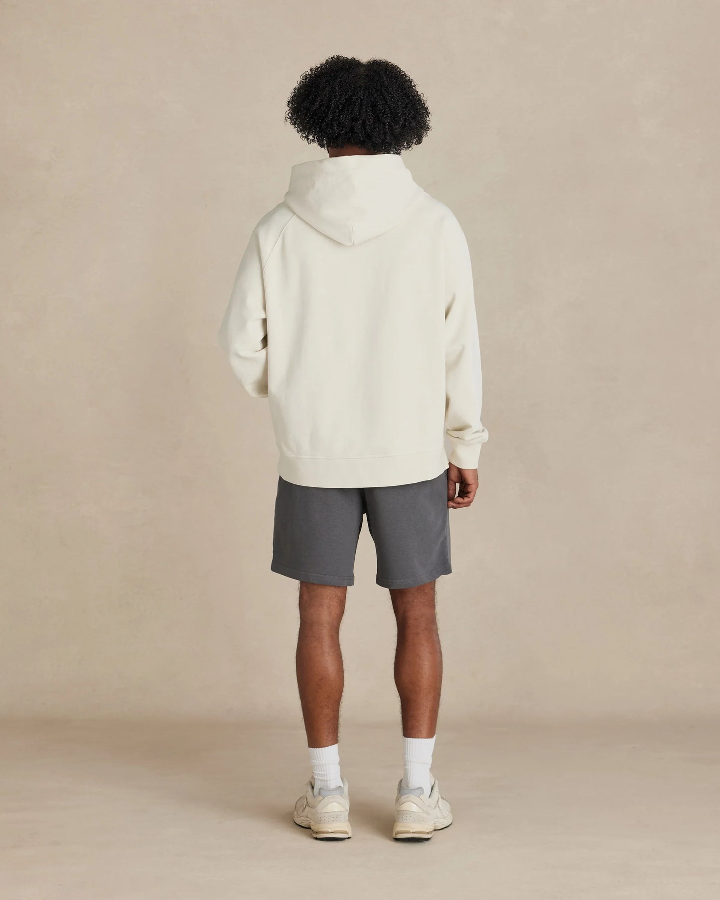 Organic Cotton French Terry Hoodie Heavyweight 15oz Natural