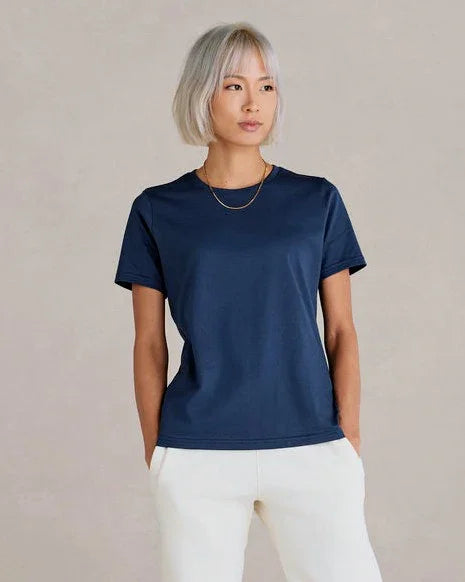 SUPIMA® Cotton Women's Shirt | Ocean Navy