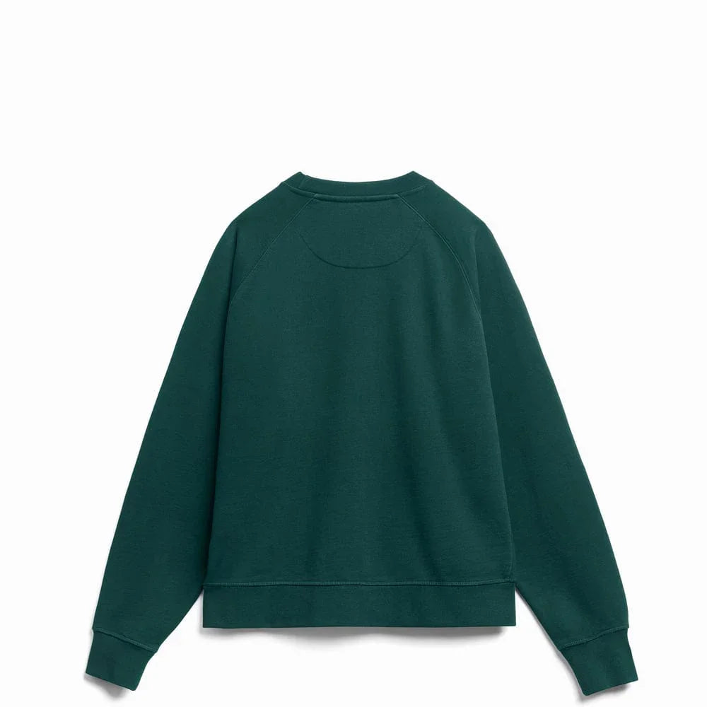 Organic Cotton French Terry Crew Sweatshirt Heavyweight 15oz Ivy - Rose & Rae Threads
