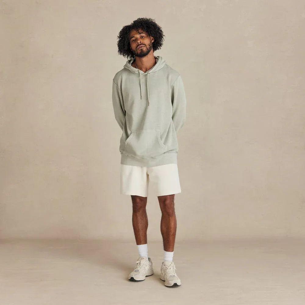 Organic Cotton French Terry Hoodie Midweight 10oz Sage - Rose & Rae Threads