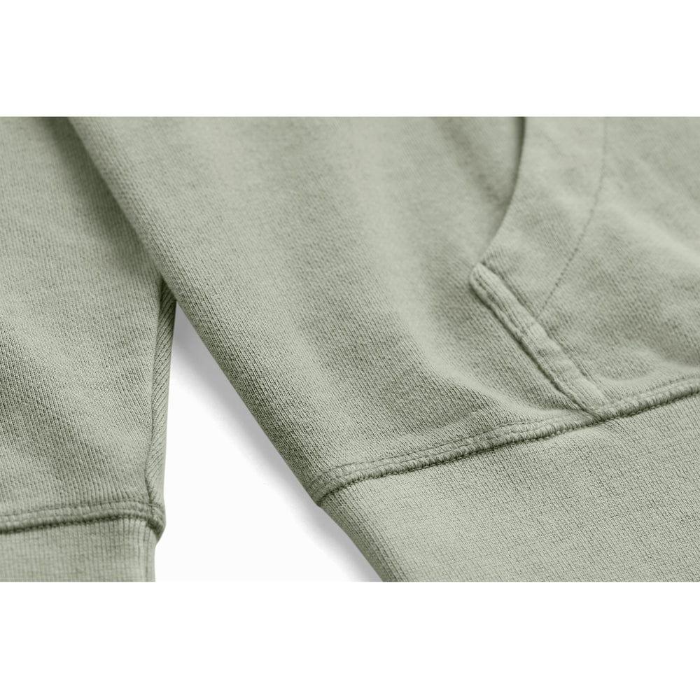 Organic Cotton French Terry Hoodie Midweight 10oz Sage - Rose & Rae Threads