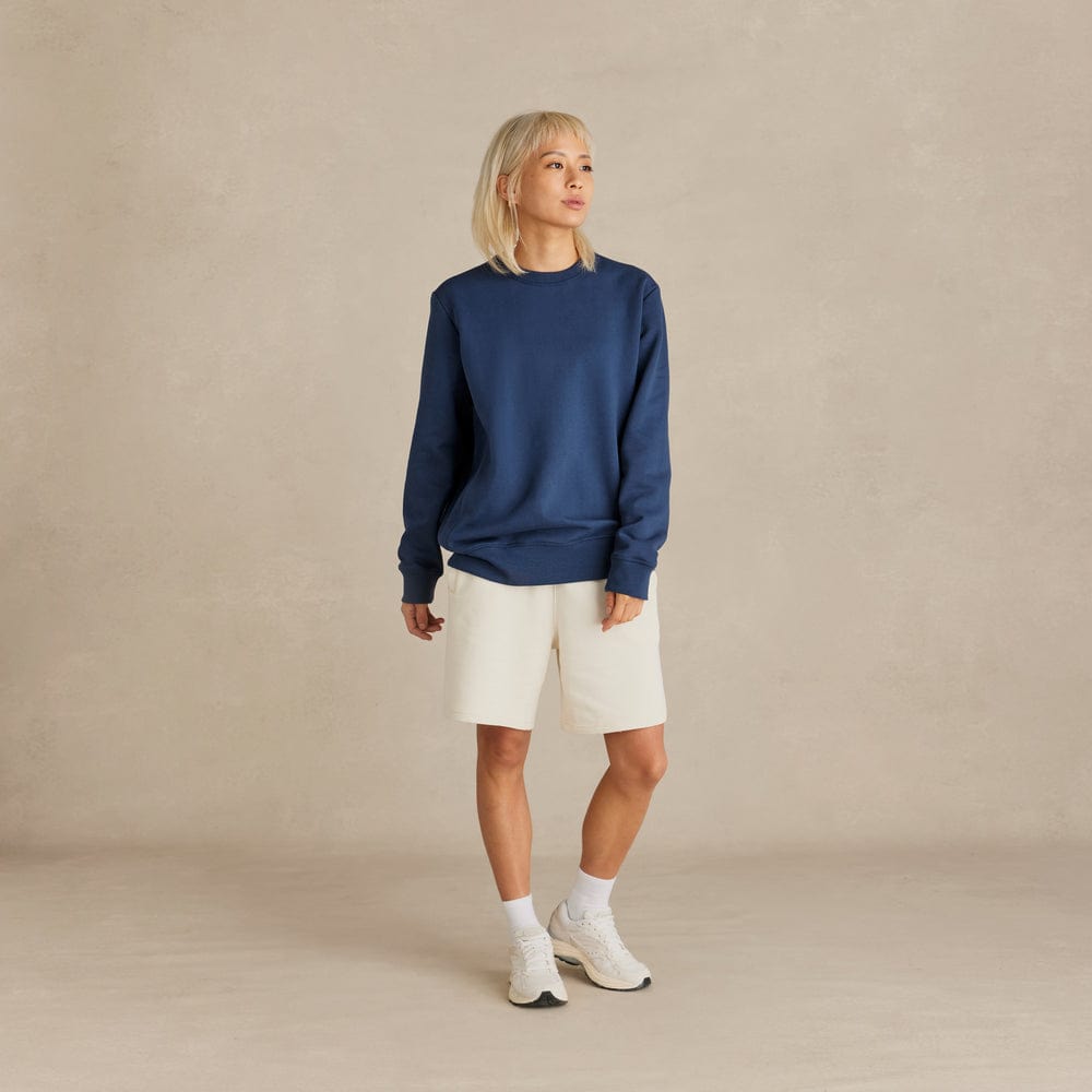 100% Premium Organic Brushed Cotton Crew, Coed 12oz - Ocean Navy 100% Premium Organic Brushed Cotton Crew, Coed 12oz - Ocean Navy Product Description