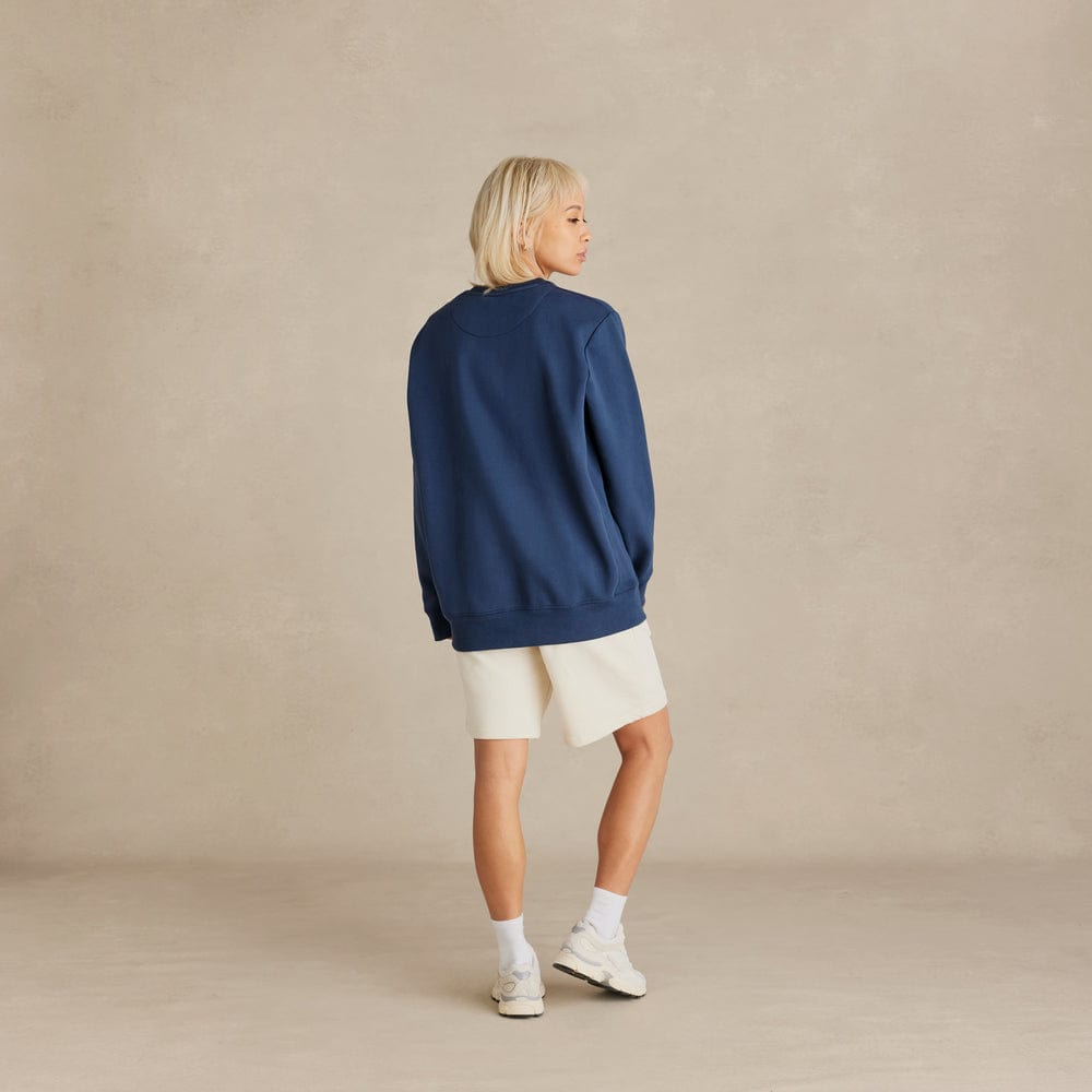 100% Premium Organic Brushed Cotton Crew, Coed 12oz - Ocean Navy 100% Premium Organic Brushed Cotton Crew, Coed 12oz - Ocean Navy Product Description
