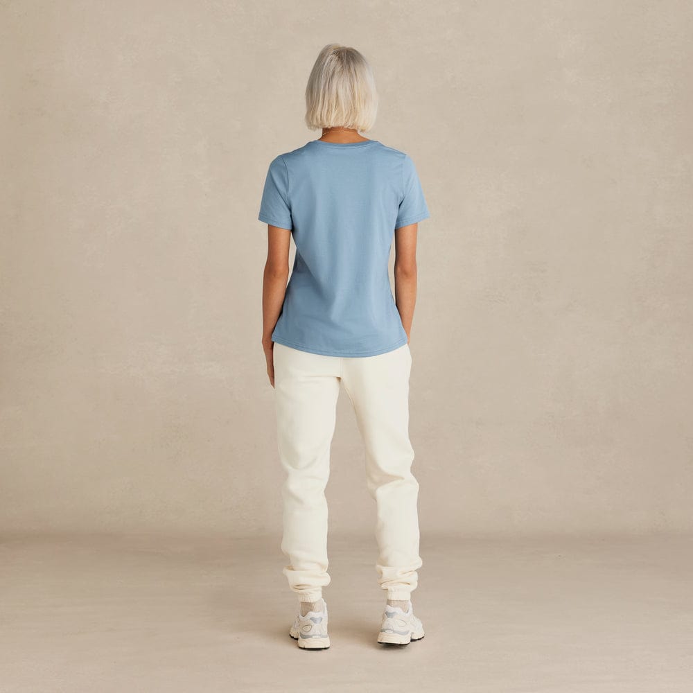 Women's Supima® Cotton Shirt $50 (TWO) FOR $75 Cloudy Blue - Rose & Rae Threads