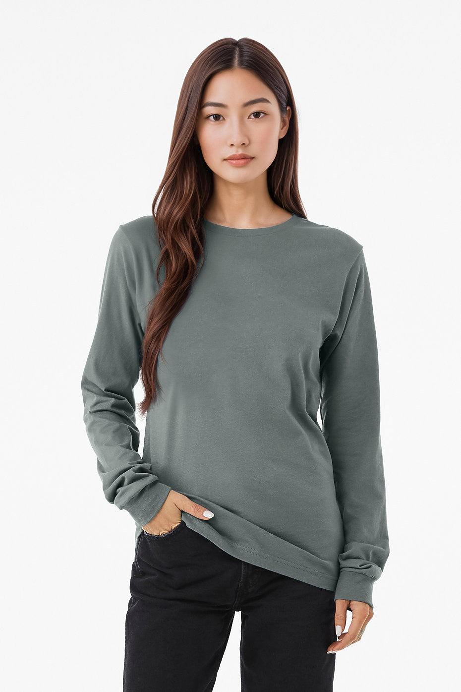 Premium COED 4.2oz Lightweight Long Sleeve Shirt. 100% Airlume & Ring-Spun Cotton $25