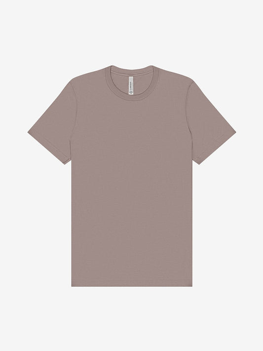 MEN'S 100% AIRLUME COMBED & RING-SPUN COTTON T-SHIRT - PEBBLE BROWN