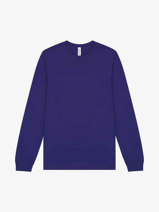 Premium COED 4.2oz Lightweight Long Sleeve Shirt. Soft 100% Airlume Combed & Ring-Spun Cotton - $25 Purple