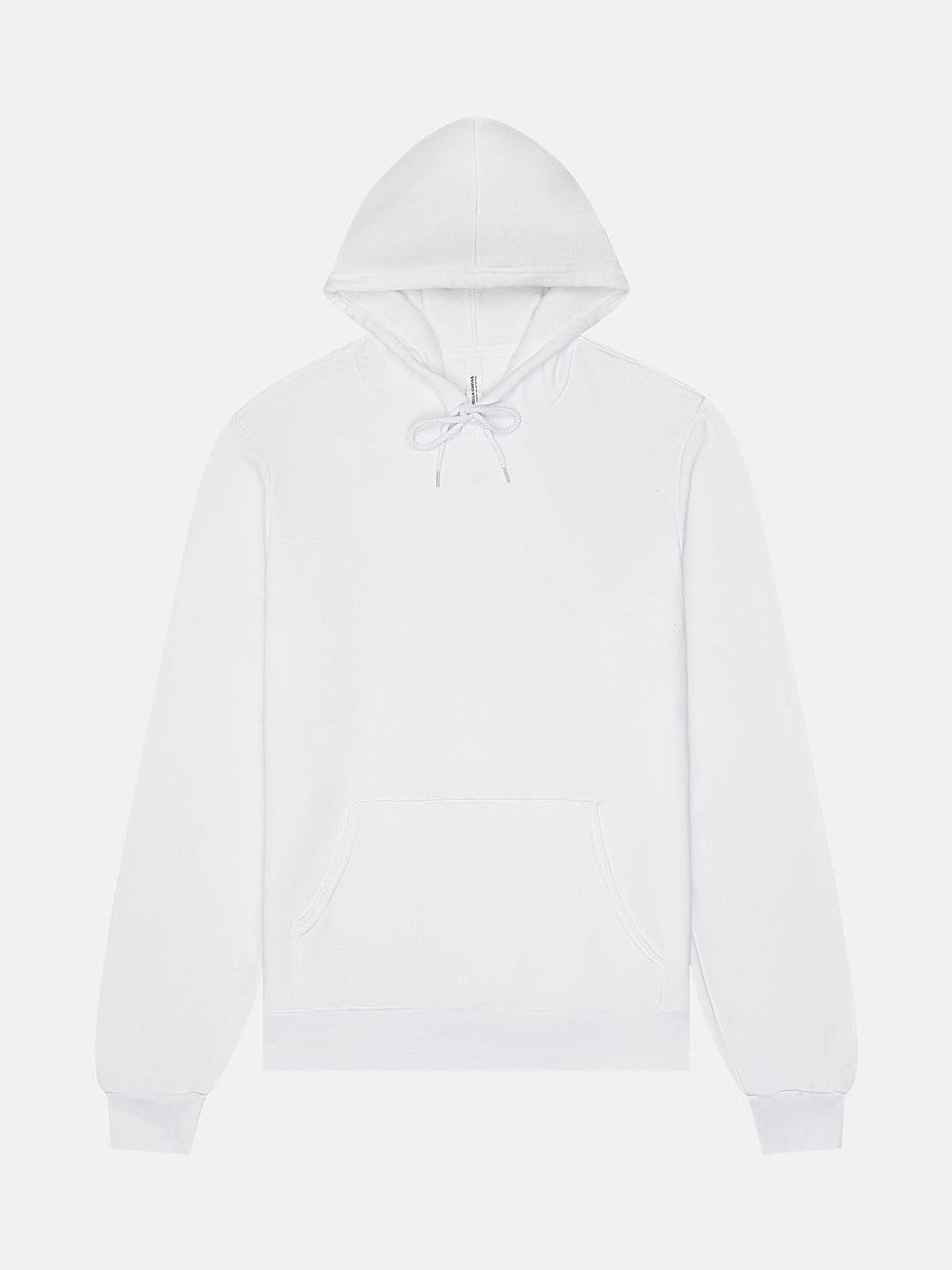 COED 8 OZ LIGHTWEIGHT HOODIE. SOFT AIRLUME COMBED & RING-SPUN COTTON BLEND - WHITE