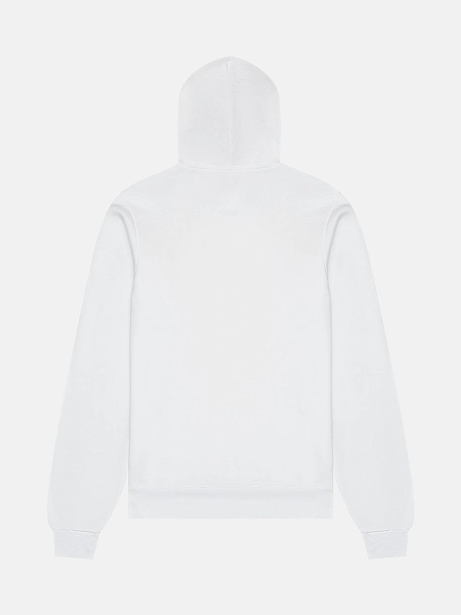 COED 8 OZ LIGHTWEIGHT HOODIE. SOFT AIRLUME COMBED & RING-SPUN COTTON BLEND - WHITE