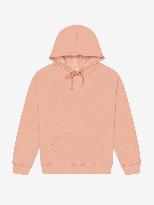 COED 8 OZ LIGHTWEIGHT HOODIE. SOFT AIRLUME COMBED & RING-SPUN COTTON BLEND - PEACH