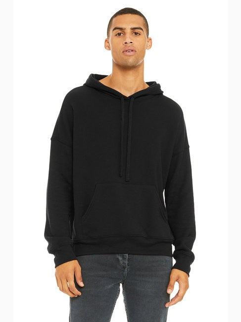 COED 8 OZ LIGHTWEIGHT HOODIE. SOFT AIRLUME COMBED & RING-SPUN COTTON BLEND - BLACK