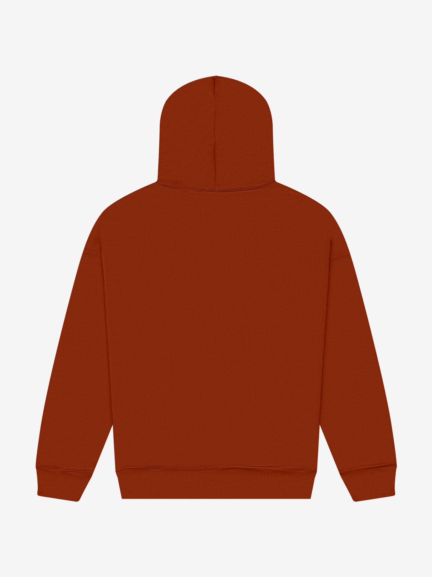 COED 8 OZ LIGHTWEIGHT HOODIE. SOFT AIRLUME COMBED & RING-SPUN COTTON BLEND - BRICK RED