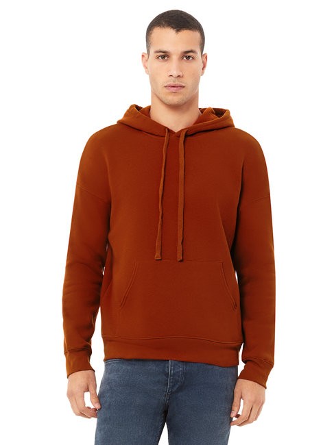 COED 8 OZ LIGHTWEIGHT HOODIE. SOFT AIRLUME COMBED & RING-SPUN COTTON BLEND - BRICK RED