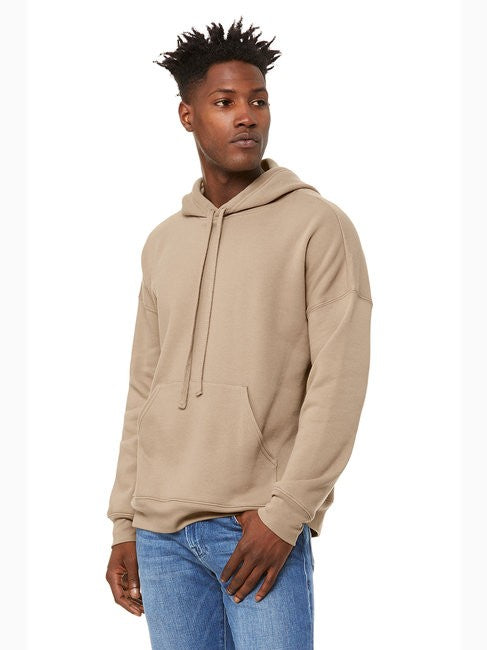 COED 8 OZ LIGHTWEIGHT HOODIE. SOFT AIRLUME COMBED & RING-SPUN COTTON BLEND - TAN