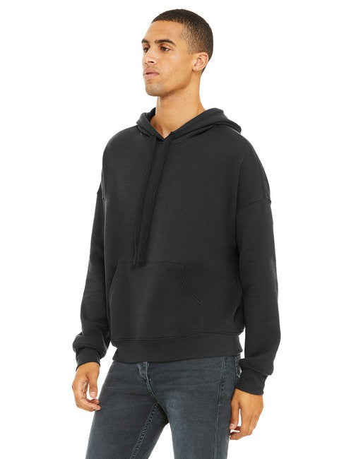 COED 8 OZ LIGHTWEIGHT HOODIE. SOFT AIRLUME COMBED & RING-SPUN COTTON BLEND - DARK GREY