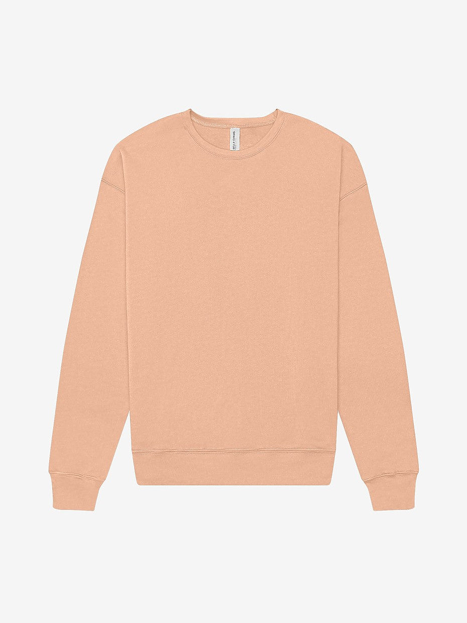 ULTRA-SOFT COED 8oz LIGHTWEIGHT SWEATSHIRT. AIRLUME COMBED & RING-SPUN COTTON/POLY BLEND - PEACH