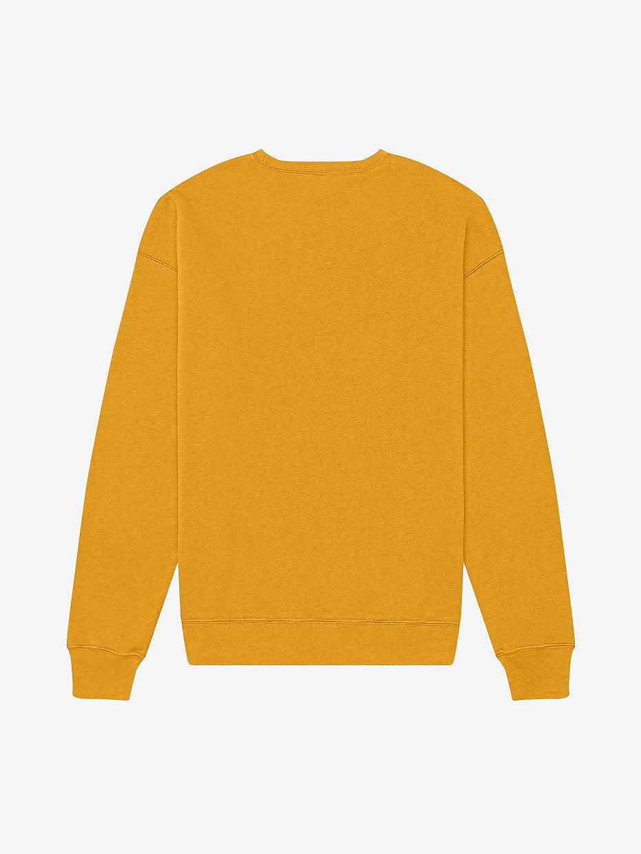 ULTRA-SOFT COED 8oz LIGHTWEIGHT SWEATSHIRT. AIRLUME COMBED & RING-SPUN COTTON/POLY BLEND - HEATHER MUSTARD