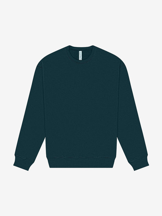 ULTRA-SOFT COED 8oz LIGHTWEIGHT SWEATSHIRT. AIRLUME COMBED & RING-SPUN COTTON/POLY BLEND - ATLANTIC