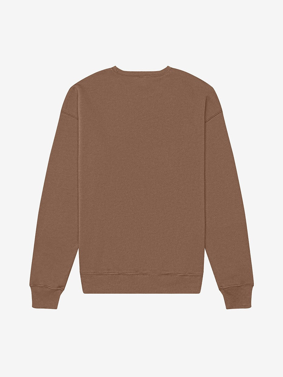 ULTRA-SOFT COED 8oz LIGHTWEIGHT SWEATSHIRT. AIRLUME COMBED & RING-SPUN COTTON/POLY BLEND - VINTAGE BROWN