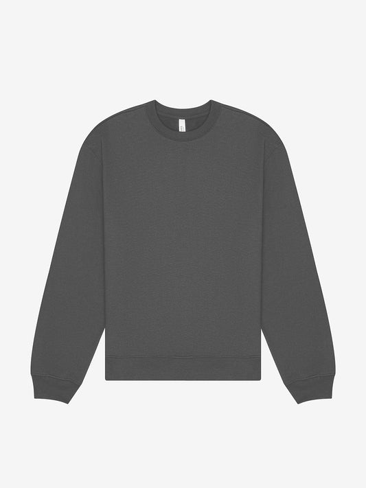 ULTRA-SOFT COED 10oz AIRLUME & RING-SPUN COTTON BLEND SWEATSHIRT - DARK GREY