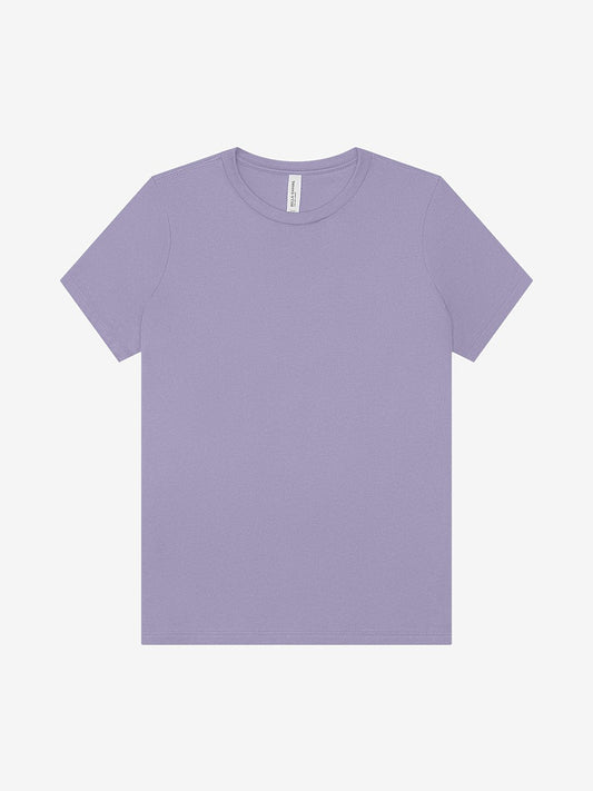 WOMEN'S 100% AIRLUME COMBED & RING-SPUN COTTON T-SHIRT -  DARK LAVENDER