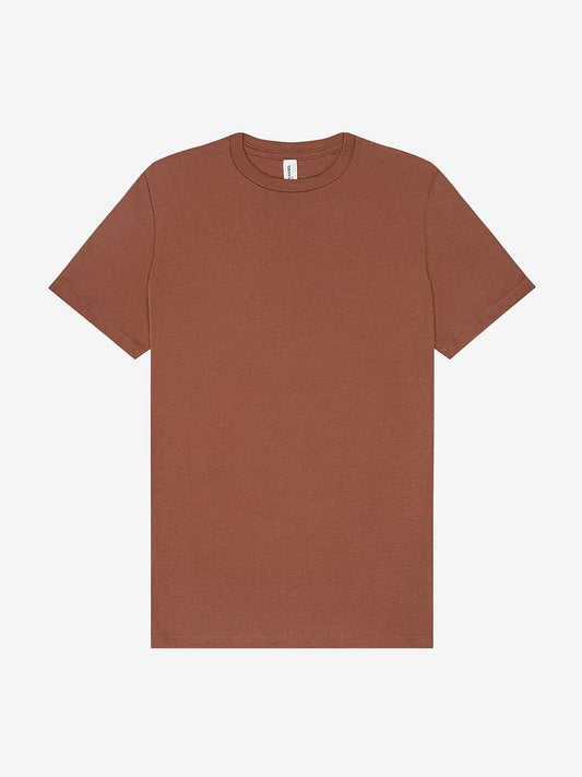 WOMEN'S 100% AIRLUME COMBED & RING-SPUN COTTON T-SHIRT -  CHESTNUT