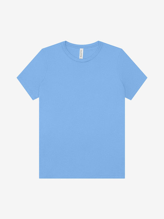 WOMEN'S 100% AIRLUME COMBED & RING-SPUN COTTON T-SHIRT -  CAROLINA BLUE