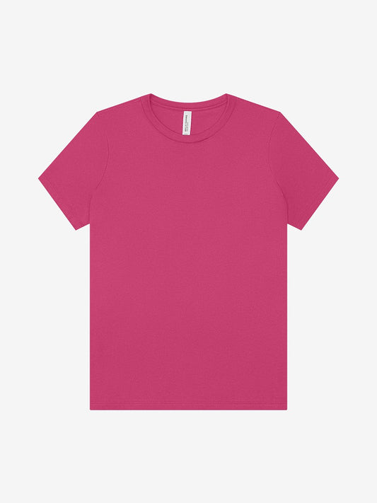 WOMEN'S 100% AIRLUME COMBED & RING-SPUN COTTON T-SHIRT -  BERRY