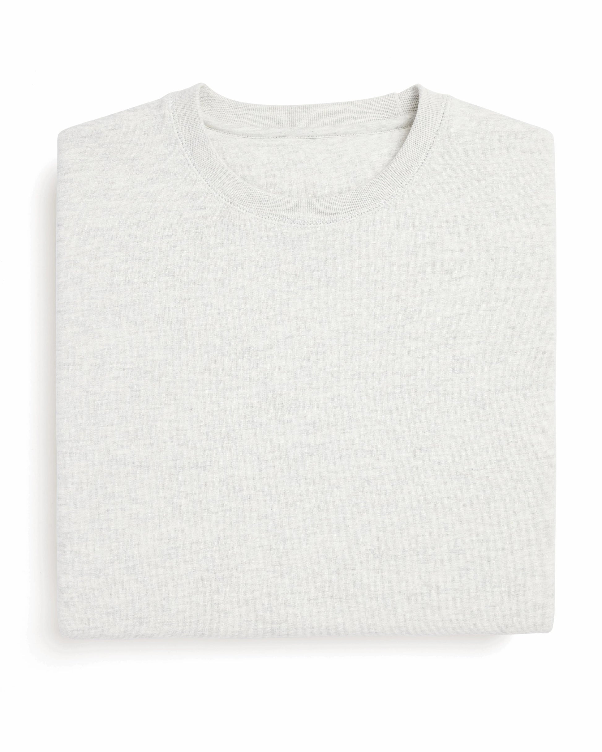 Organic Brushed Cotton Crewneck Sweatshirt Midweight 12oz Ash Heather - Rose & Rae Threads