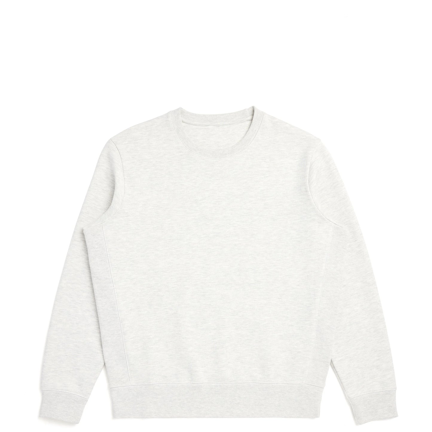 Organic Brushed Cotton Crewneck Sweatshirt Midweight 12oz Ash Heather - Rose & Rae Threads