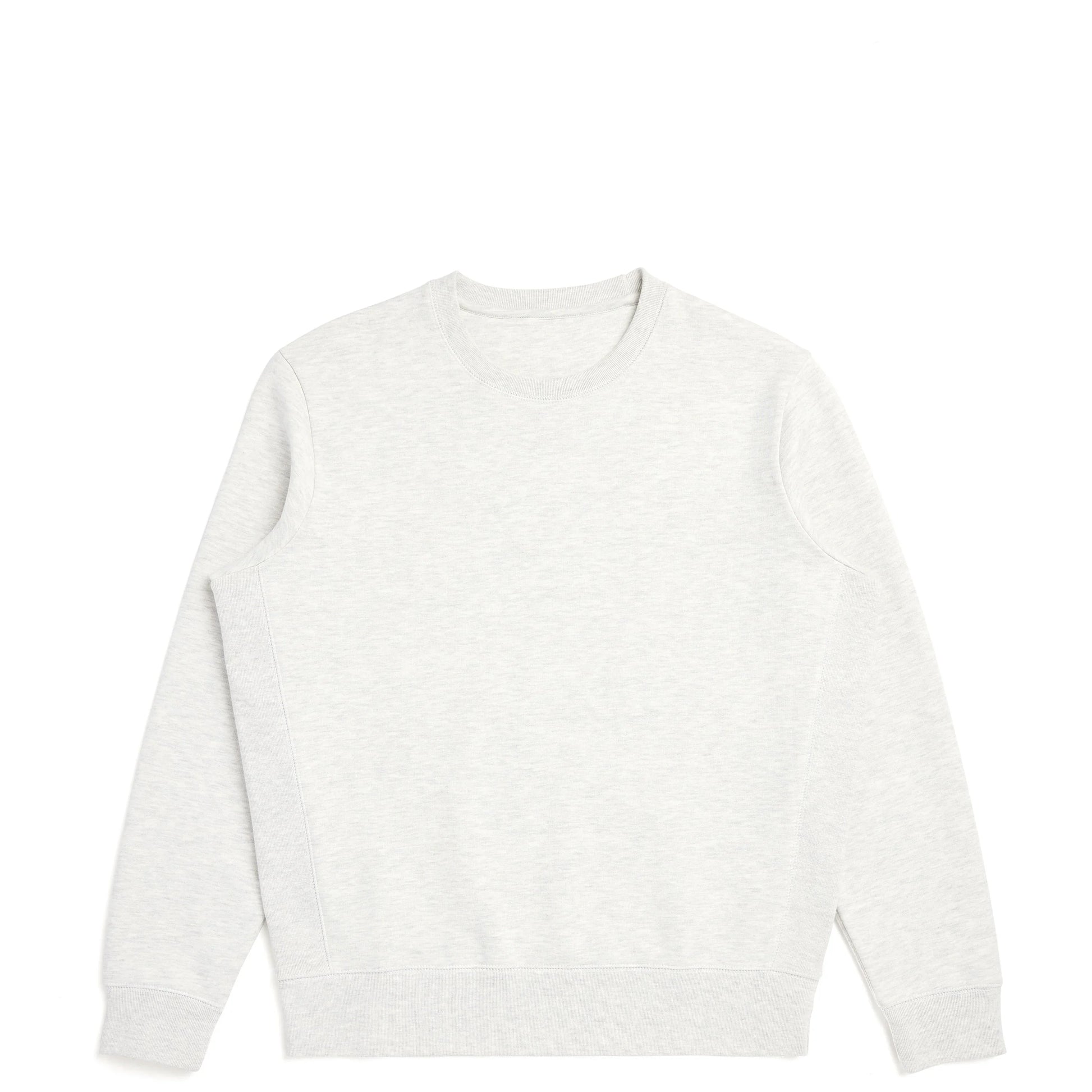 Organic Brushed Cotton Crewneck Sweatshirt Midweight 12oz Ash Heather - Rose & Rae Threads