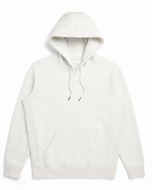 Organic Brushed Cotton Hoodie Midweight 12oz Ash Heather - Rose & Rae Threads