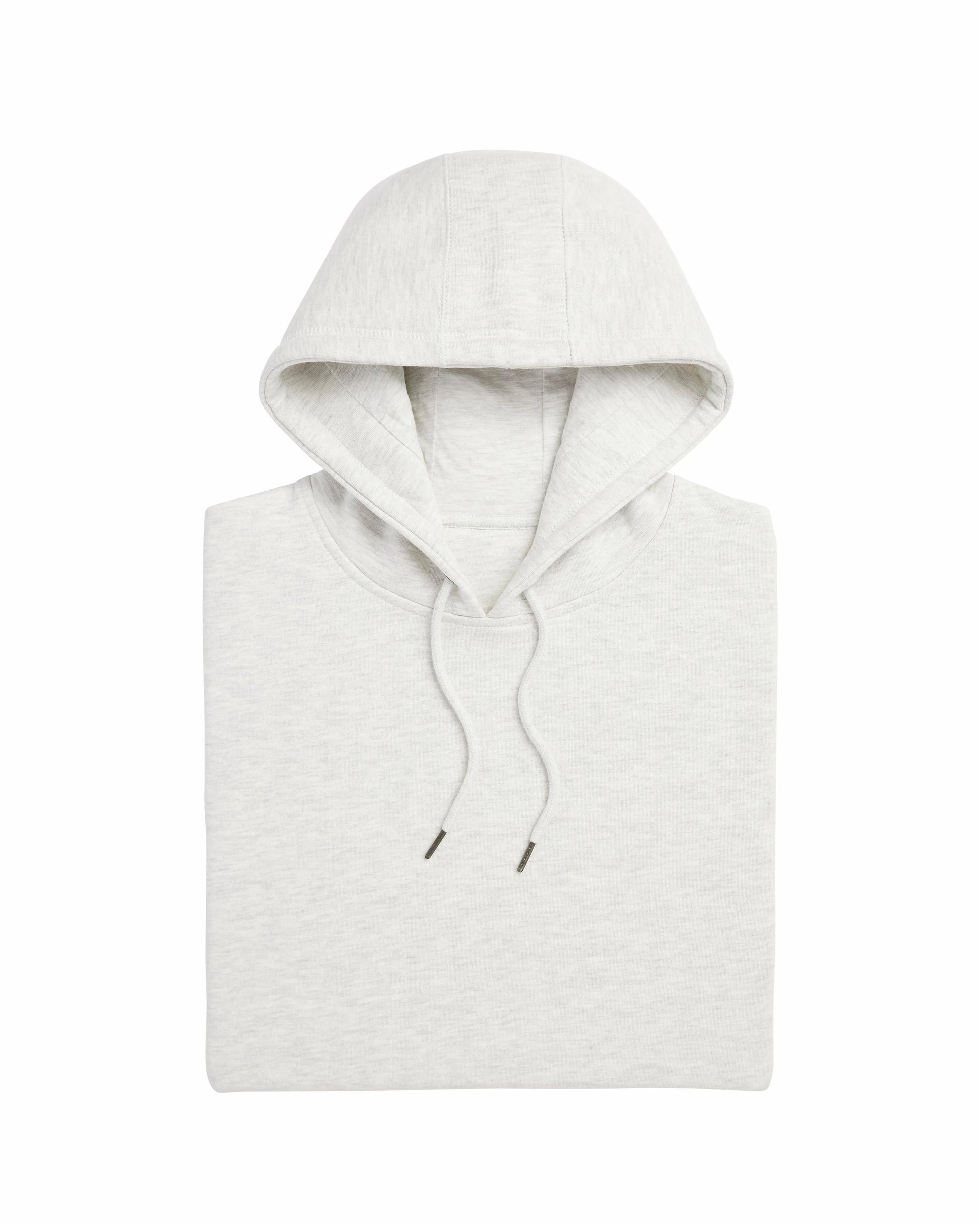 Organic Brushed Cotton Hoodie Midweight 12oz Ash Heather - Rose & Rae Threads