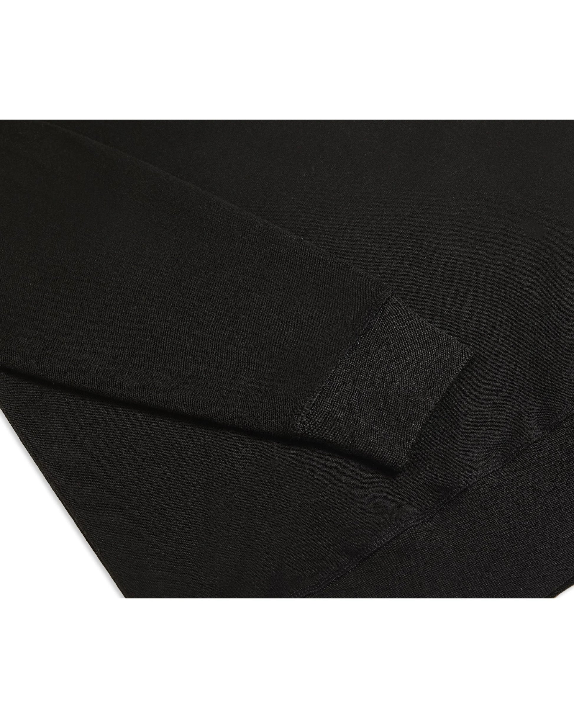 Organic Cotton French Terry Crewneck Midweight 10oz Black - Rose & Rae Threads