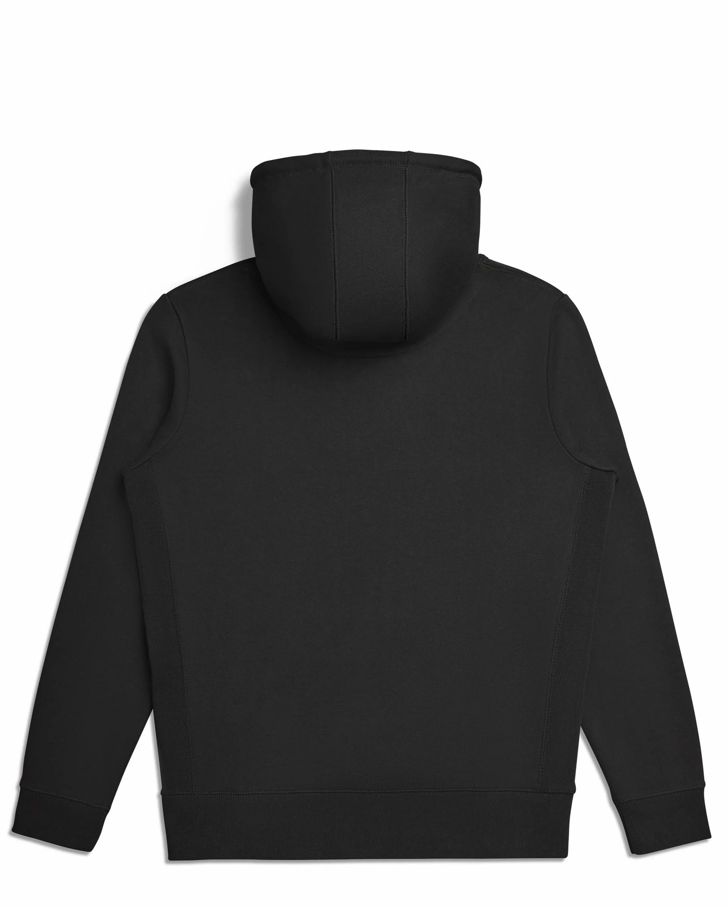 Organic Brushed Cotton Hoodie Midweight 12oz Black - Rose & Rae Threads