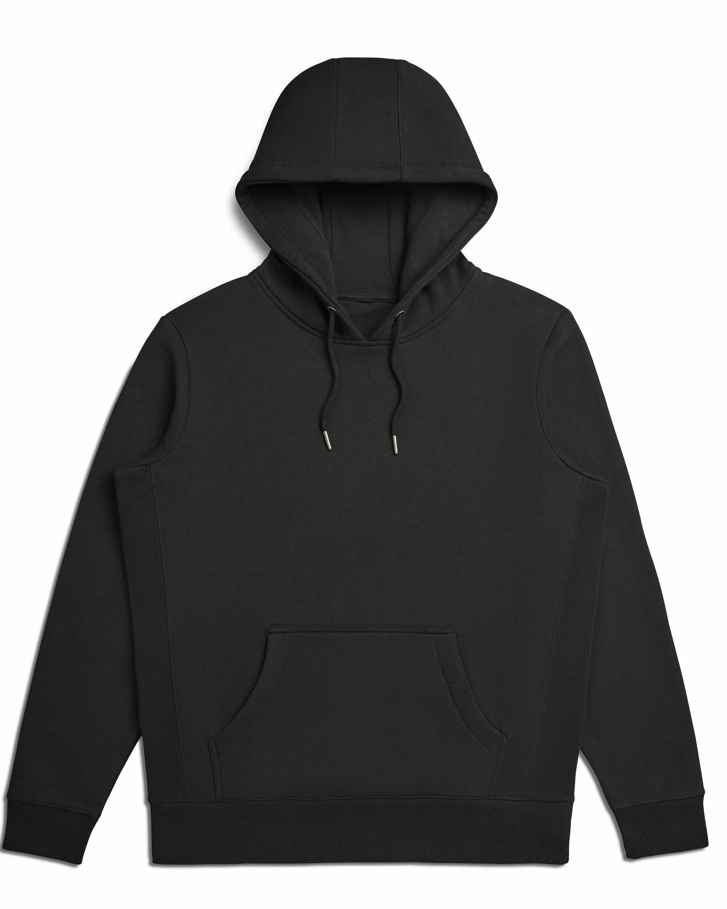 Organic Brushed Cotton Hoodie Midweight 12oz Black - Rose & Rae Threads
