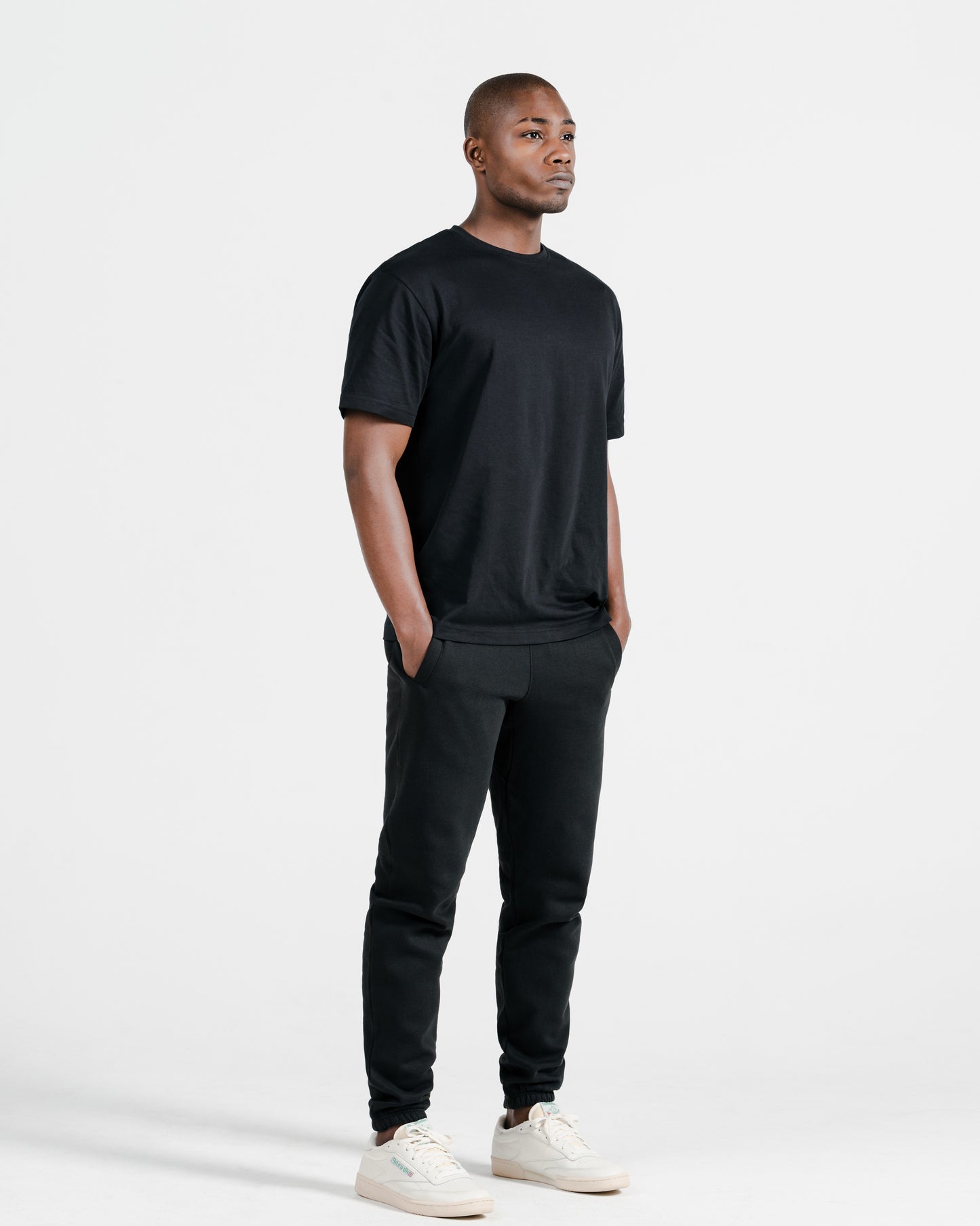 Organic Brushed Cotton Sweatpants - Black | Rose & Rae Threads