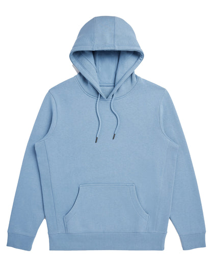 Organic Brushed Cotton Hoodie Midweight 12oz Cloudy Blue - Rose & Rae Threads