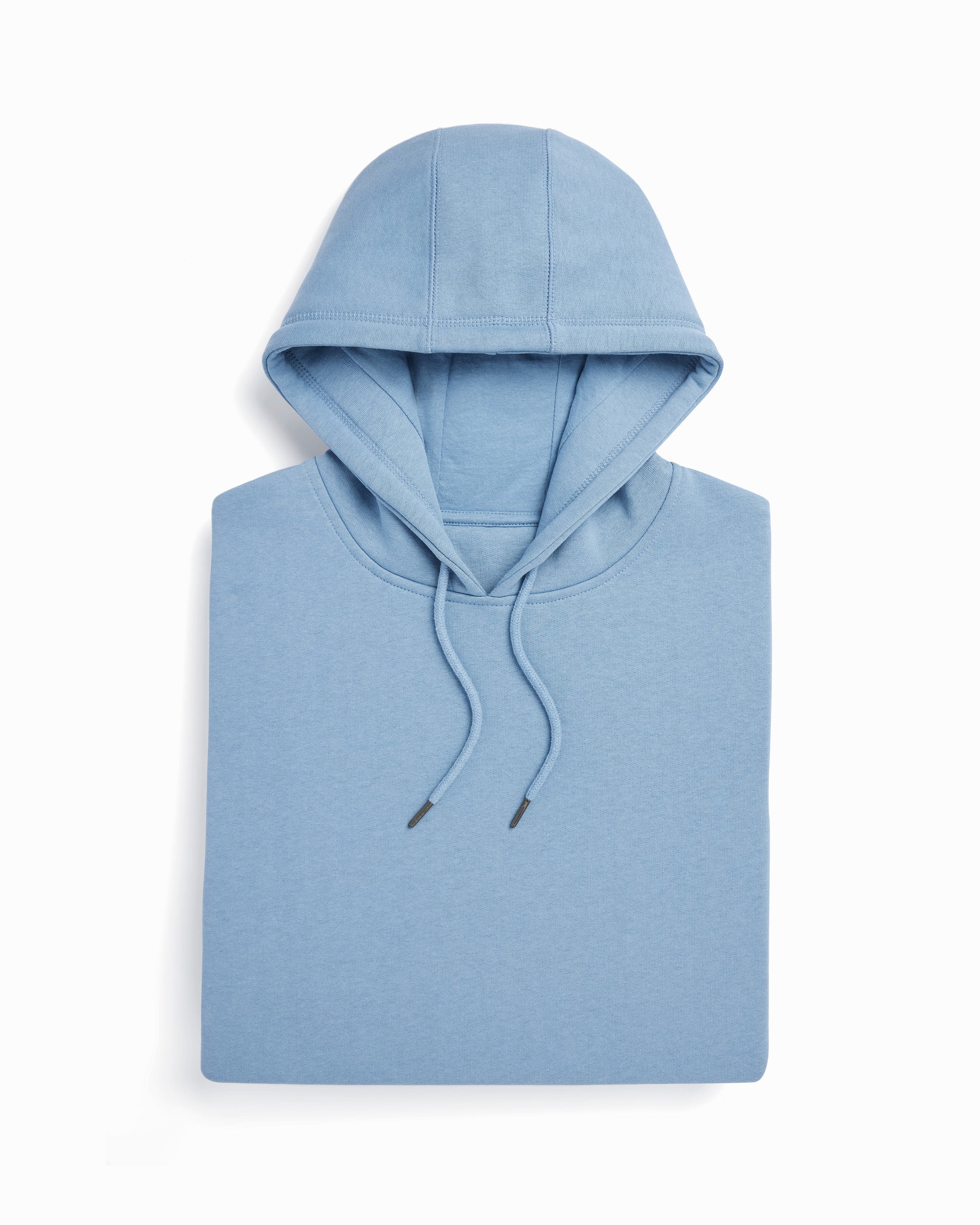 Organic Brushed Cotton Hoodie Midweight 12oz Cloudy Blue - Rose & Rae Threads
