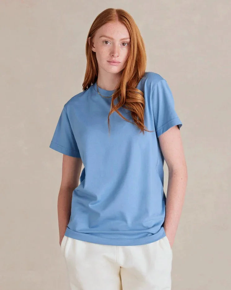SUPIMA® Cotton Coed T-Shirts | Cloudy Blue