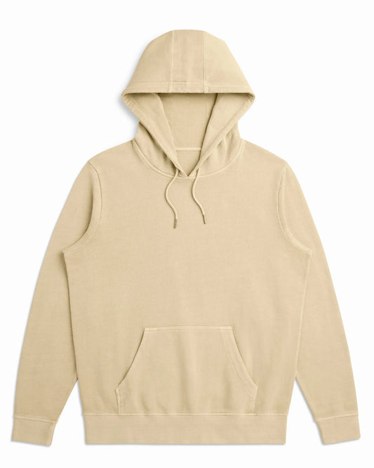 Organic Cotton French Terry Hoodie Midweight 10oz Dune - Rose & Rae Threads
