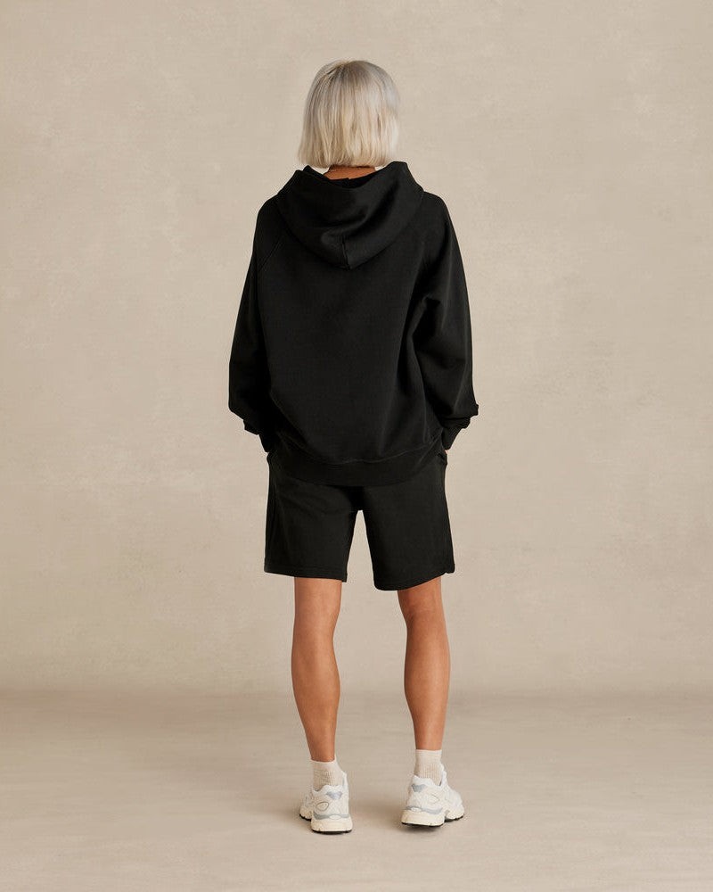Organic Cotton French Terry Hoodie Heavyweight 15oz Black