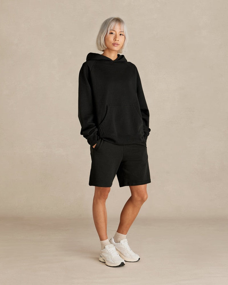 Organic Cotton French Terry Hoodie Heavyweight 15oz Black