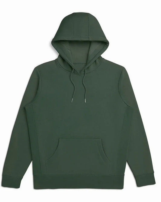 Organic Brushed Cotton Hoodie Midweight 12oz Ivy Green - Rose & Rae Threads