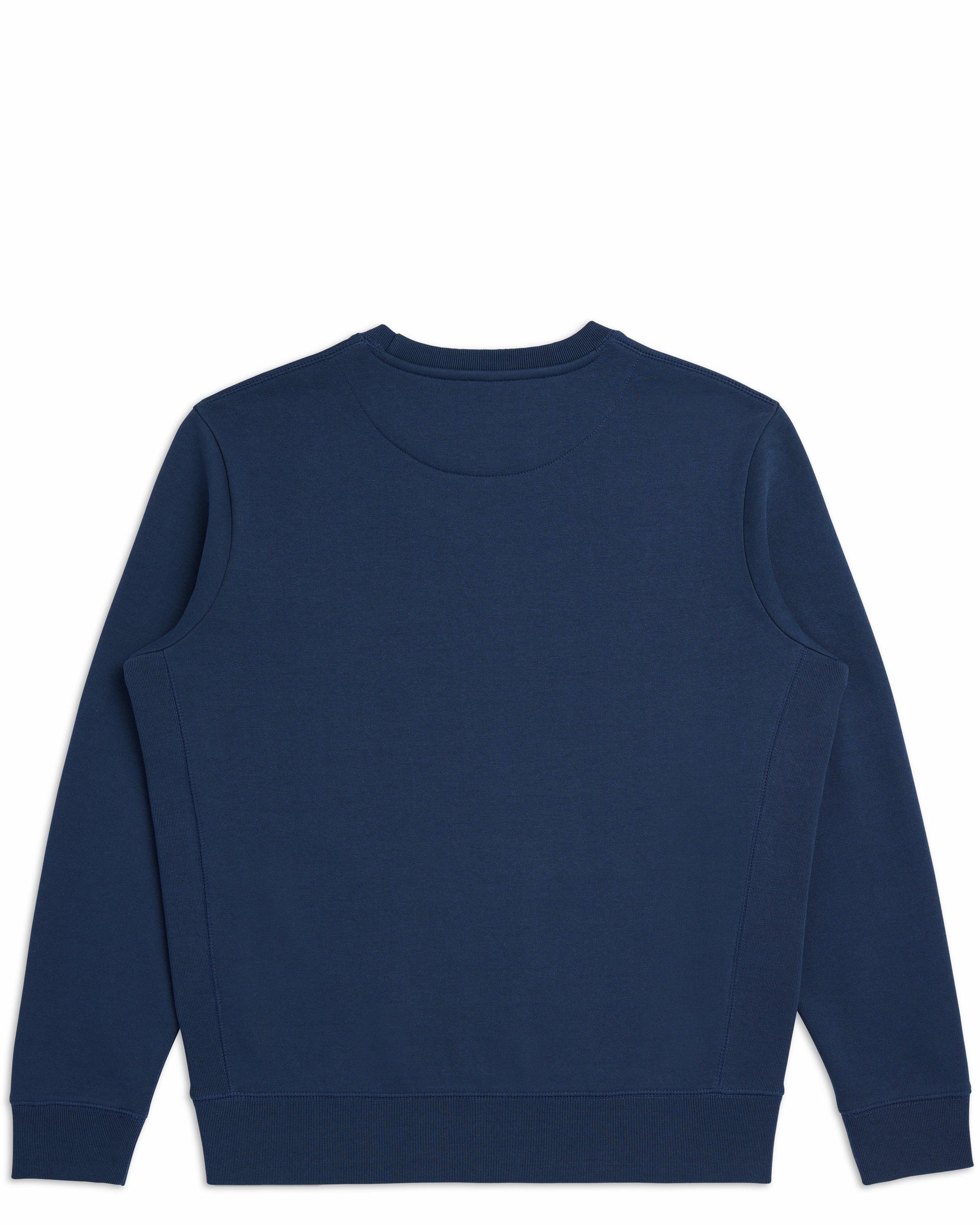 Organic Brushed Cotton Crewneck Sweatshirt Midweight 12oz Ocean Navy - Rose & Rae Threads