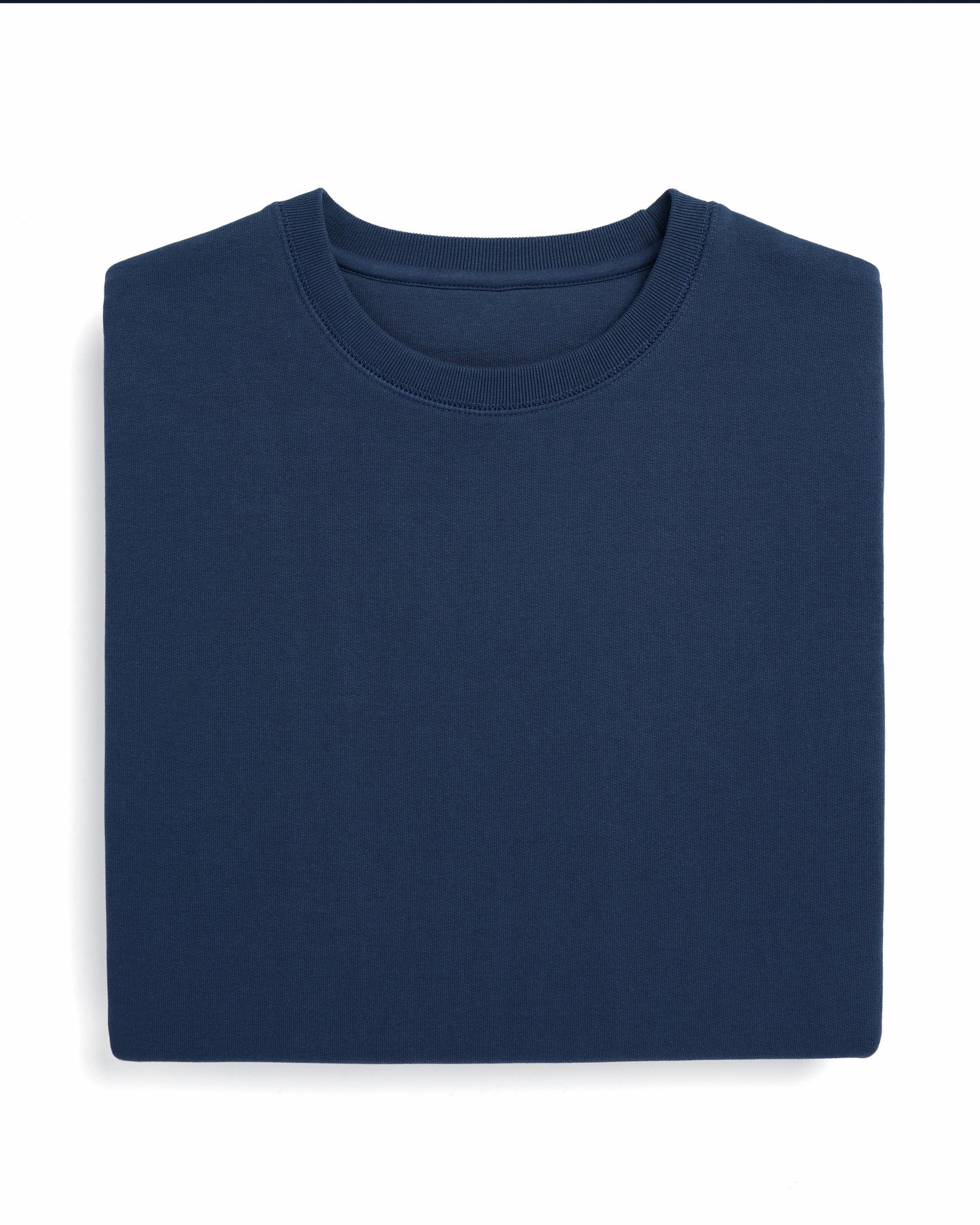 Organic Brushed Cotton Crewneck Sweatshirt Midweight 12oz Ocean Navy - Rose & Rae Threads